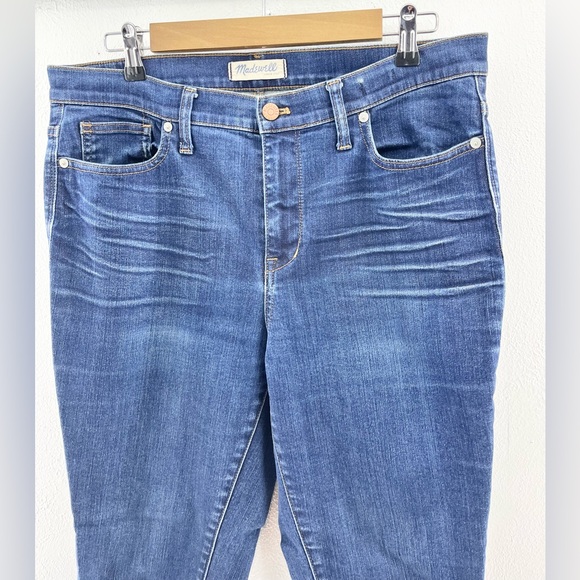 EUC Madewell High Riser Skinny Jeans Atlantic Size 32 - Picture 5 of 6